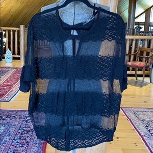 Black lace top